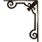 Ekena Millwork Fleur De Lis Wrought Iron Bracket, (Triple center brace), Antiqued Brass 2"W x 12"D x 15"H BKTM02X12X15TFLABS - alternate 3